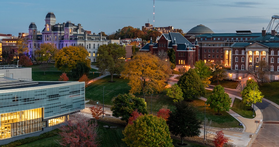 Syracuse University Campus with Newhouse School and the Maxwell School